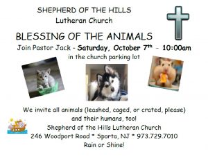 Blessing of the Animals @ Shepherd of the Hills Church parking lot